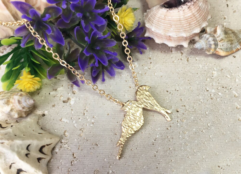 Bird Necklace - Simple Chain Bird Necklace for Effortless Elegance