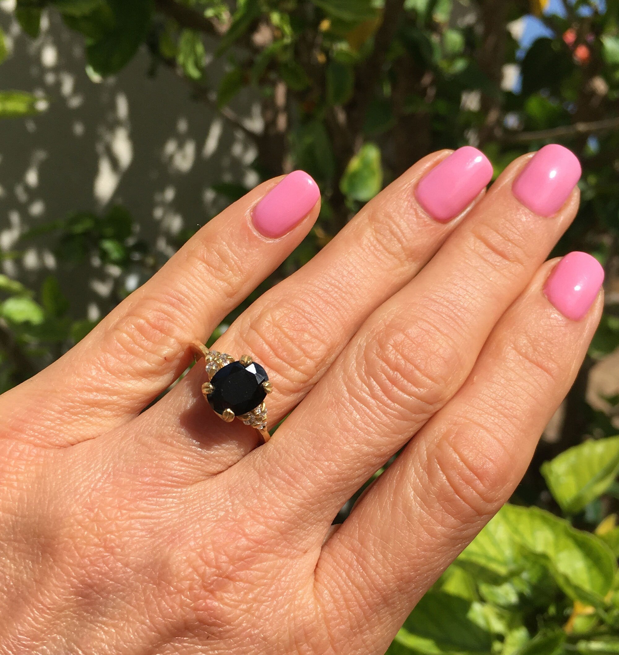 Onyx Ring - Black Onyx Ring - Gold Ring - Gemstone Band - Statement Ring - Engagement Ring - Oval Ring - Cocktail Ring - December BIrthstone