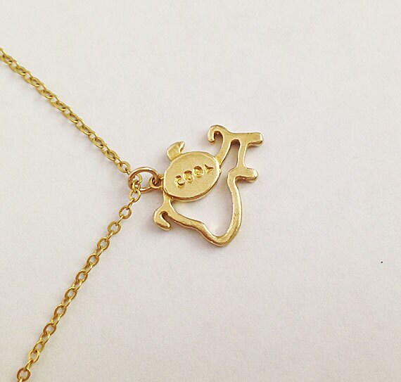 Animals Necklace - Dog Necklace - Letter Necklace - Delicate Chain Simple Cute Dog Necklace