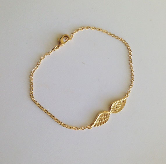 Angel Wings Bracelet - Simple Delicate Chain Angel Wings Bracelet